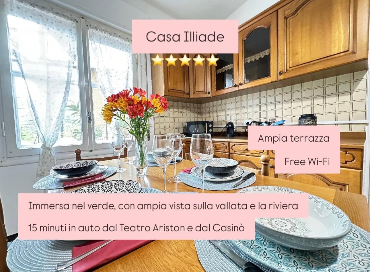 Sanremo Mare E Relax - Affittasi "Casa Illiade" Con Parcheggio Libero, Terrazza E Wi-Fi Appartement Buitenkant foto